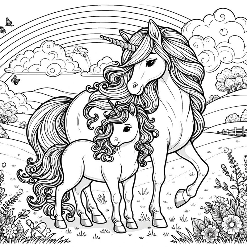 Ausmalbilder Einhorn Pdf