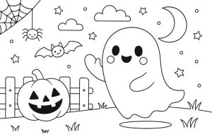 Halloween-Ausmalbilder - PDF zum Ausdrucken