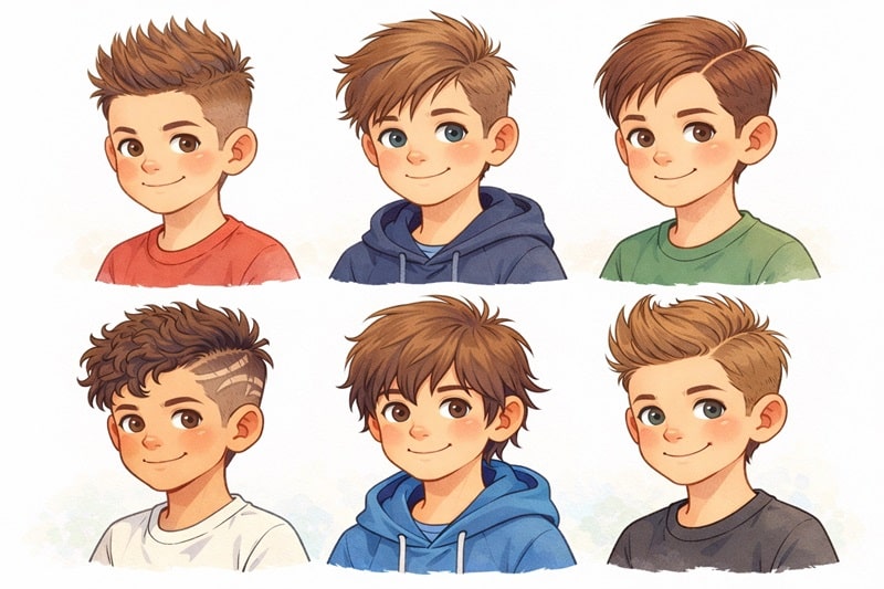 Coole Frisuren für Jungs ab 10 mit Bildern – kurz bis mittellang